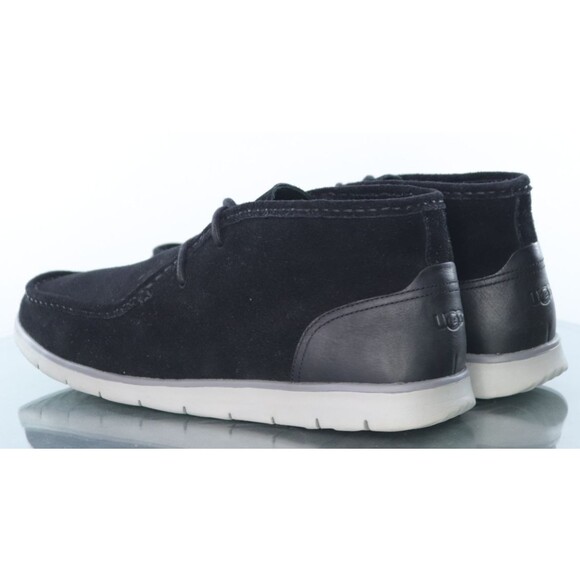 UGG Hendrickson $150 Men\'s Moc Toe Chukka Boots Size 13 Suede Black 1013862 EUC main image 3